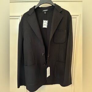 Express Black Wool Blend Blazer Small